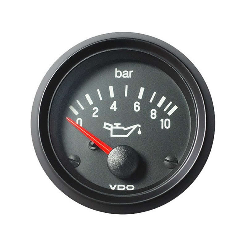 VDO Cockpit Vision Engine oil pressure 10Bar 52mm 12V gauge